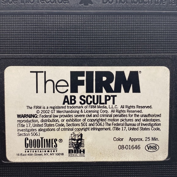 The Firm Ab Sculpt VHS Fanny Lifter Series Workout by Lisa Kay Fitness Exercise - Picture 6 of 7